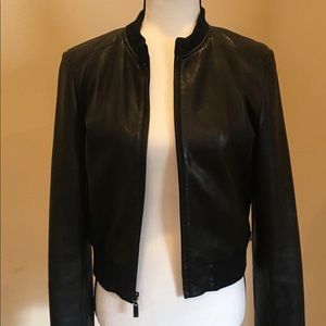 Kenneth Cole black leather jacket
